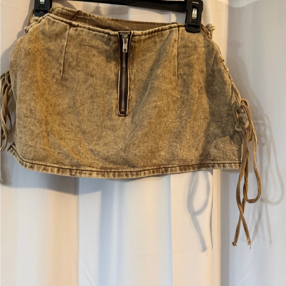 Y2K Pretty Little Things Micro Mini Skirt Lace-Up Festival Coachella - Picture 8 of 13
